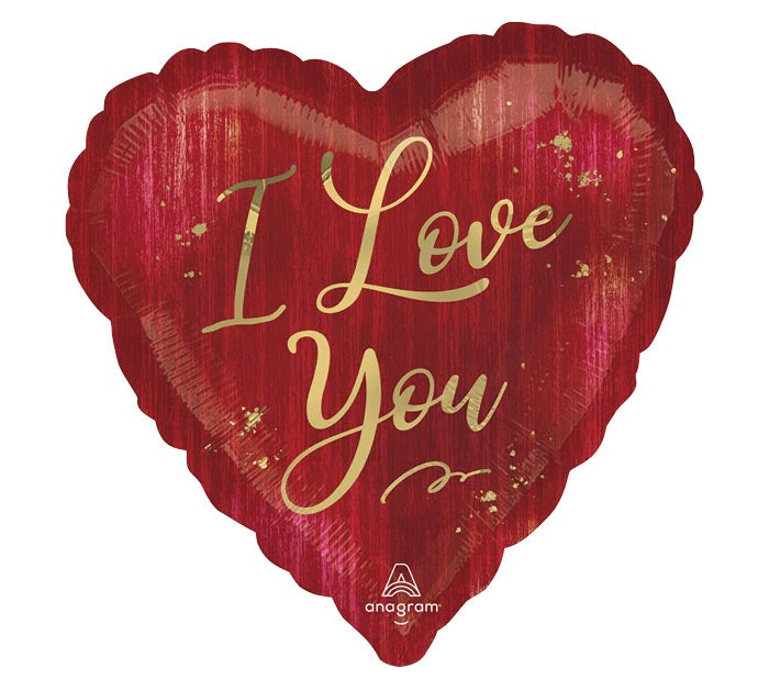 I Love You Rouge Heart Balloon