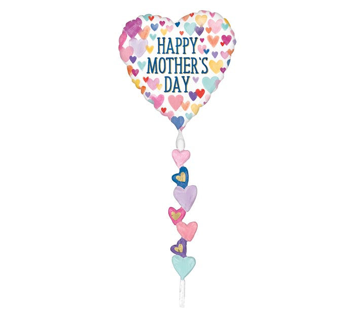 Happy Mother's Day Tail Sprinkled Hearts Airwalker