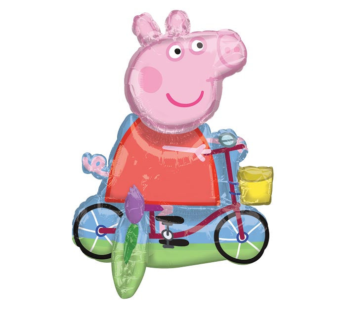 Peppa Pig Bicycle Balloon - AIR FILL