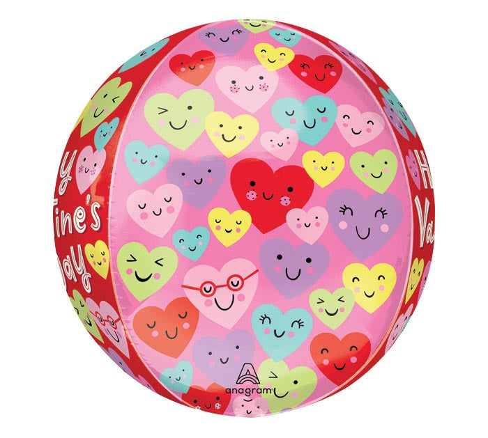 Happy Hearts Orbz Balloon