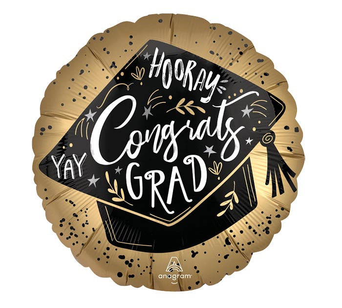 Satin Grad Achievement Burst Balloon