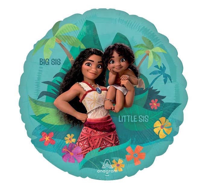 Big Sis Little Sis Moana 2 Balloon
