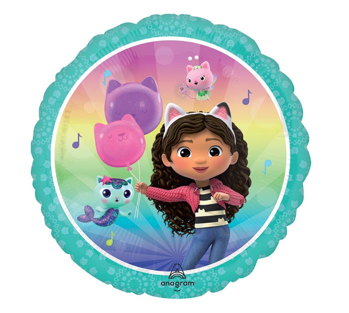Gabby's Dollhouse Round Foil Balloon
