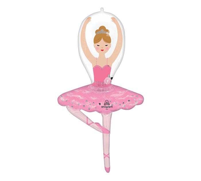 Ballerina Girl Supershape - Blonde Hair Foil Balloon