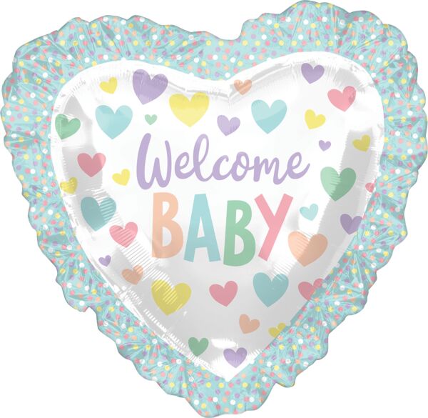 Baby Ruffle Heart Balloon
