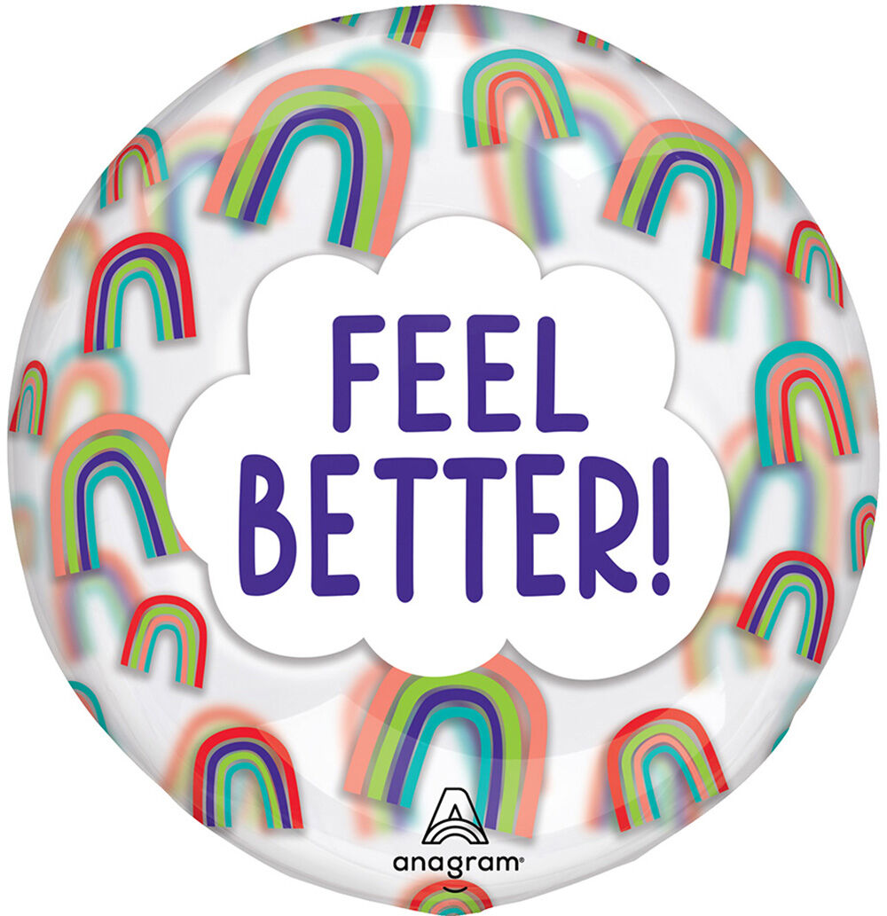 Feel Better Rainbowz Clearz Balloon