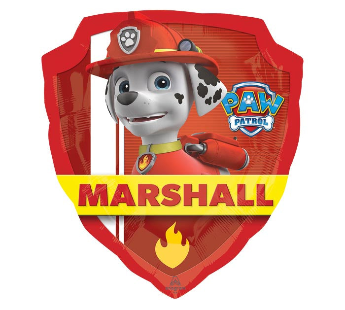 Chase & Marshall Paw Patrol Badge Foil Balloon