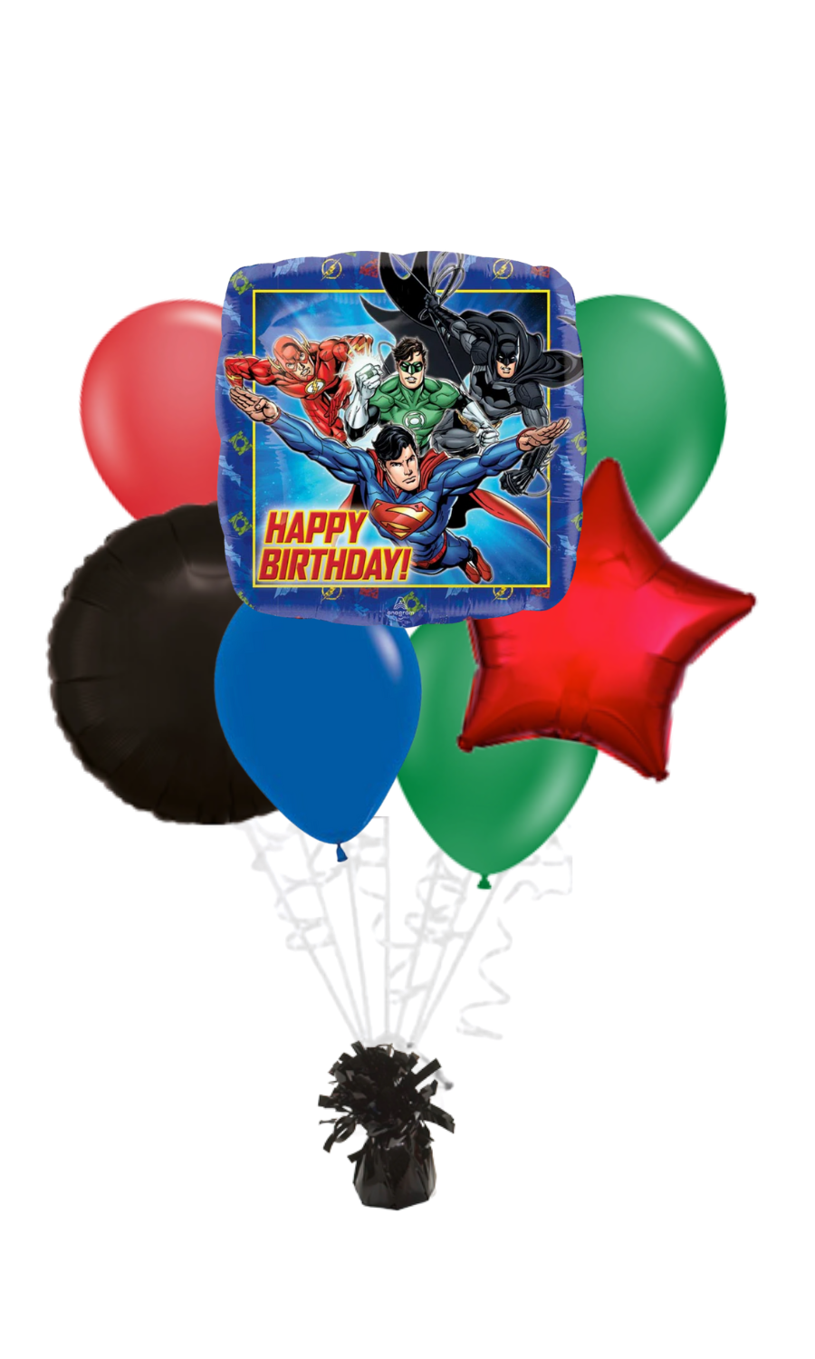 Justice League Happy Birthday Balloon Bouquet