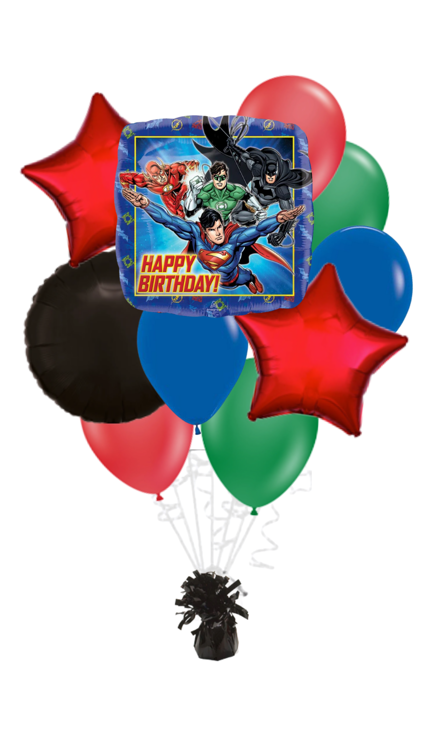 Justice League Happy Birthday Balloon Bouquet