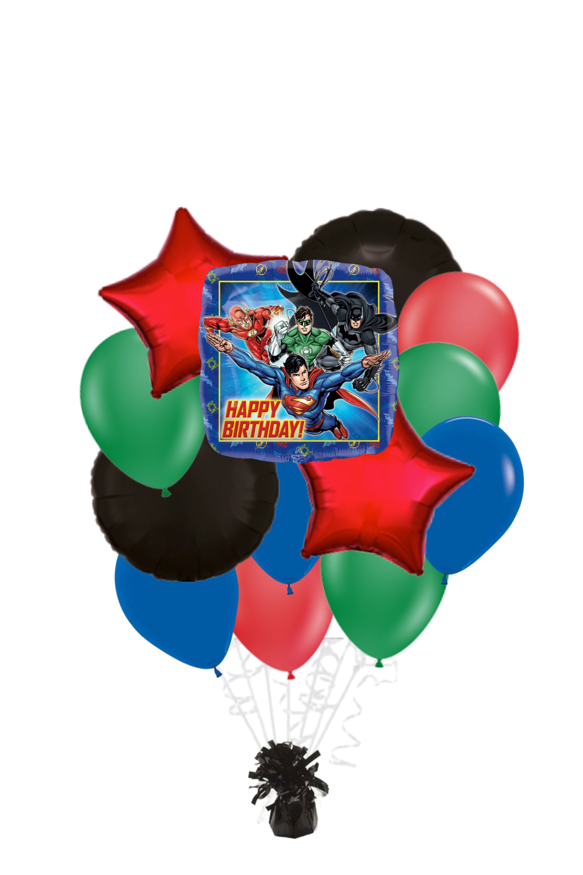 Justice League Happy Birthday Balloon Bouquet