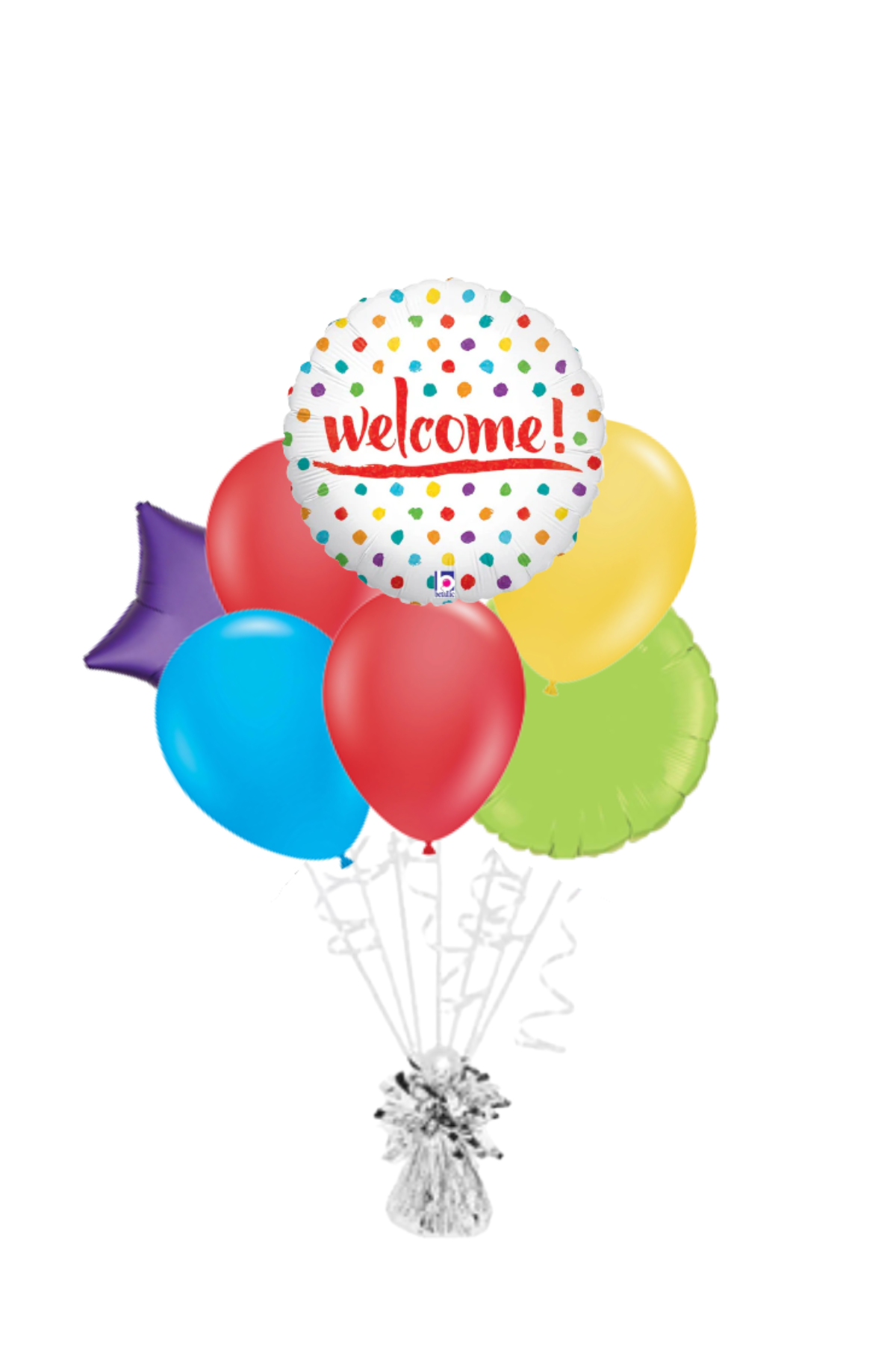 Polka Dot Welcome Balloon Bouquet