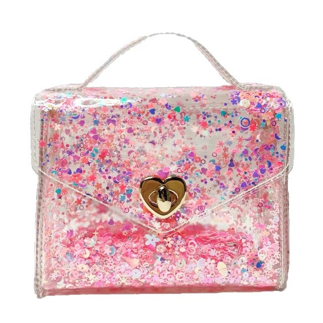 Gussie: Pink Sparkle Purse