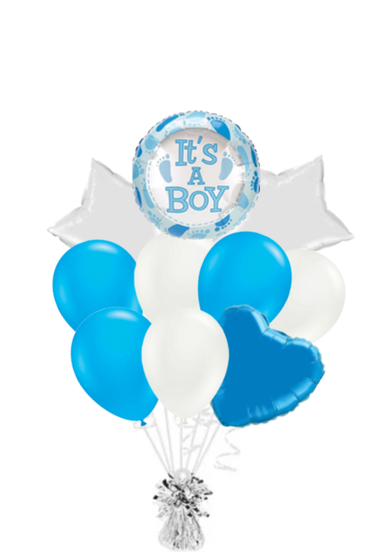 It's a Boy! Footprint Balloon Bouquet