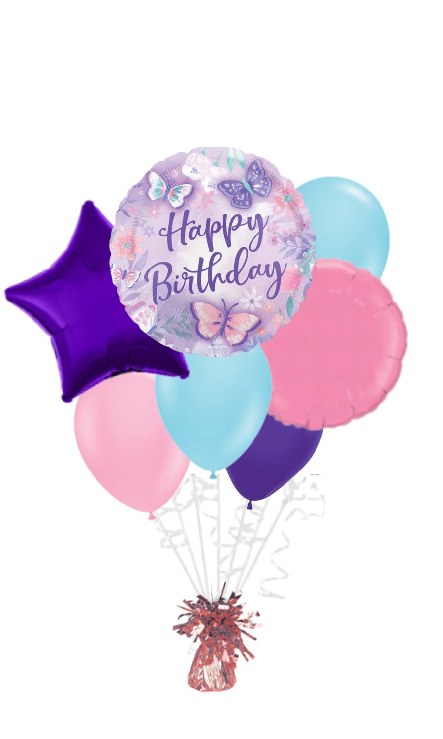 Flutters Happy Birthday Balloon Bouquet