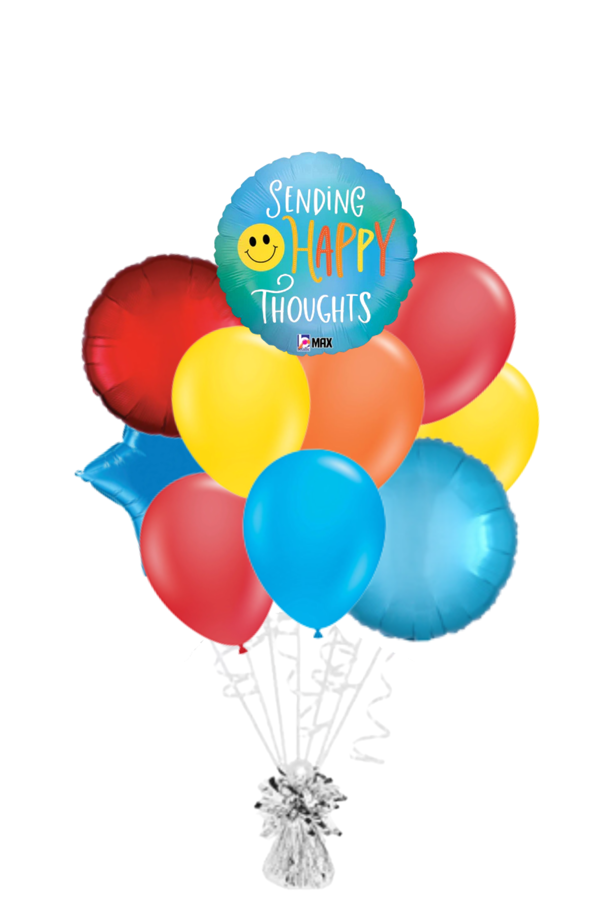 Sending Happy Thoughts Get Well Soon Balloon Bouquet