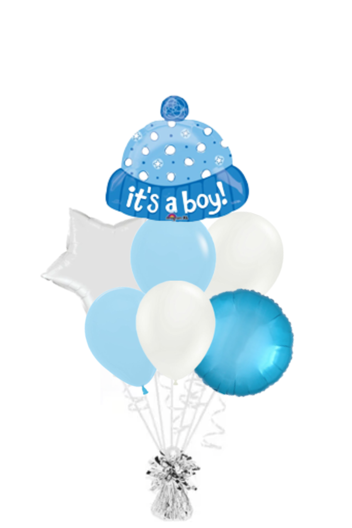 It's a Boy Hat Shaped Balloon Bouquet
