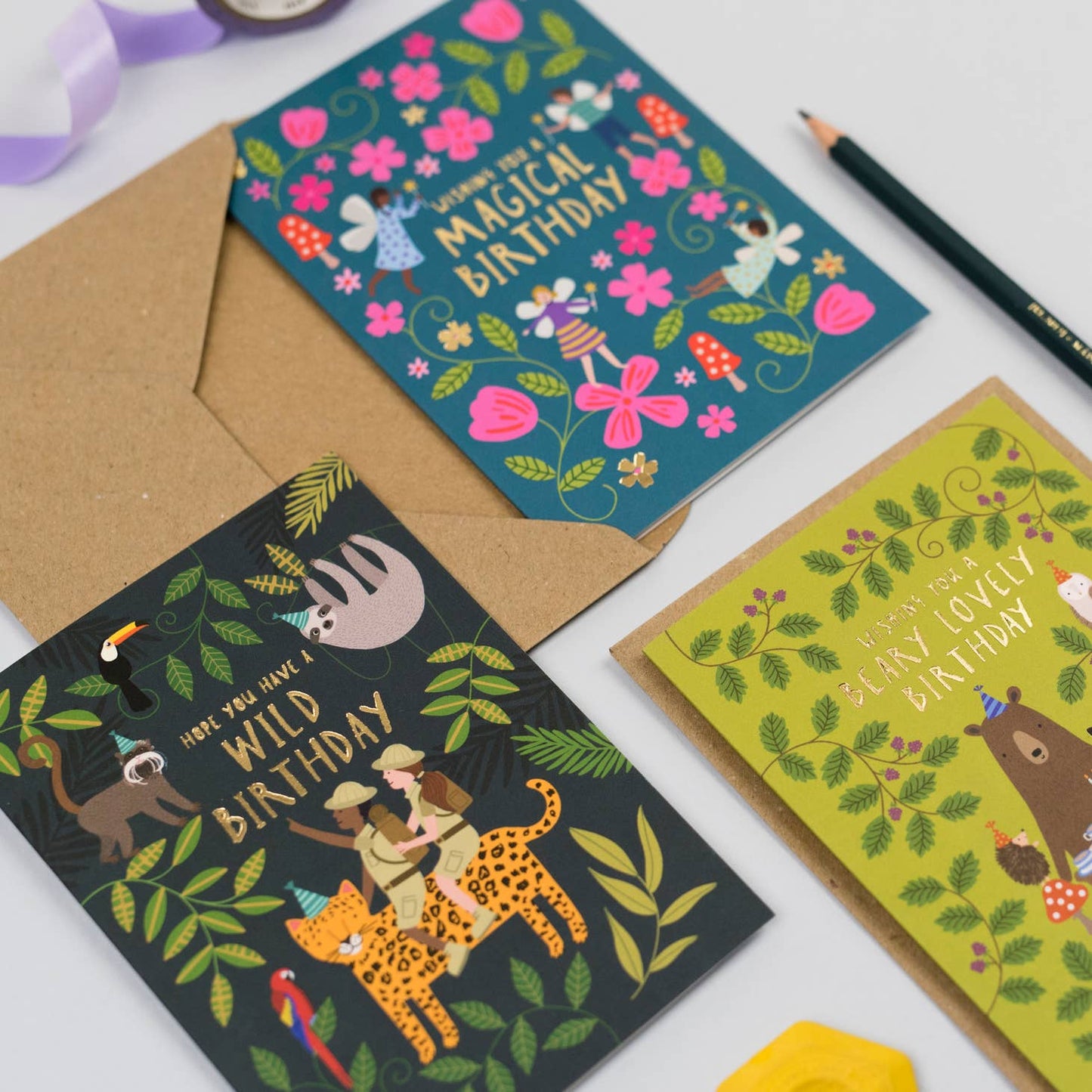 Jungle Explorers Birthday Card