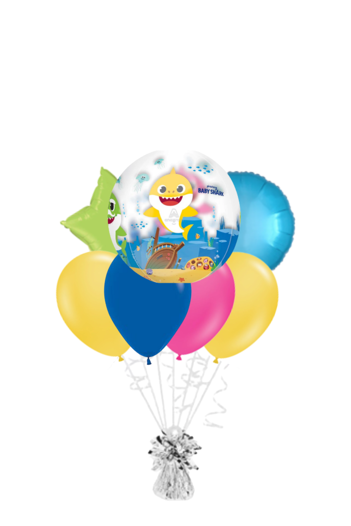 Baby Shark Orbz Balloon Bouquet