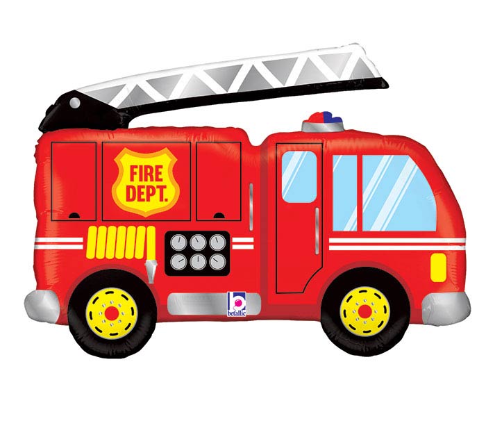 Fire Dept. Fire Truck Balloon