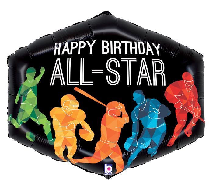 Allstar Sports Birthday Balloon