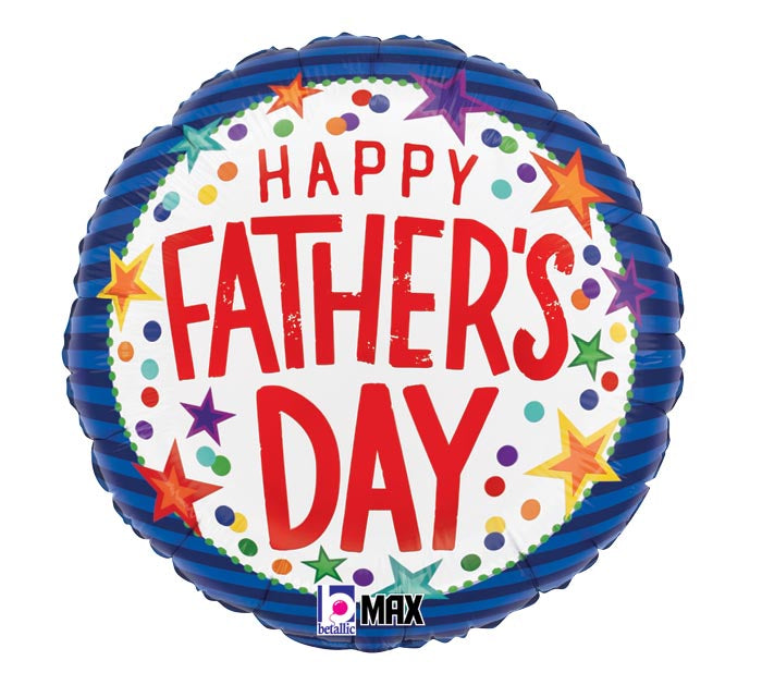 Happy Father's Day Stars Amazing Dad Balloon