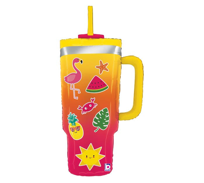 Summer Tumbler Foil Balloon