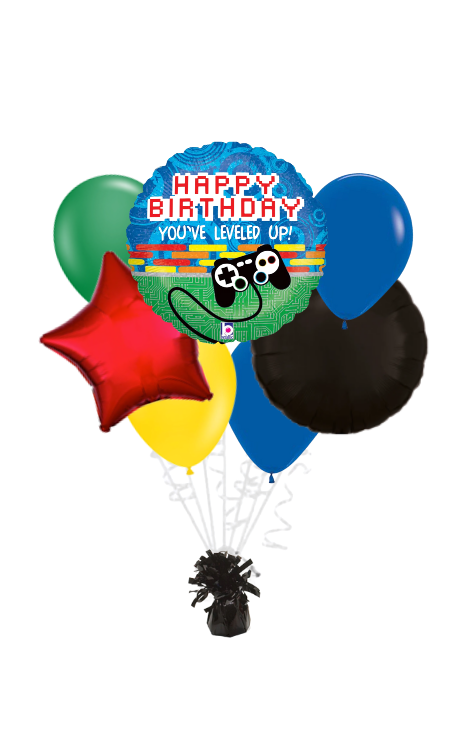You've Leveled Up Happy Birthday Balloon Bouquet