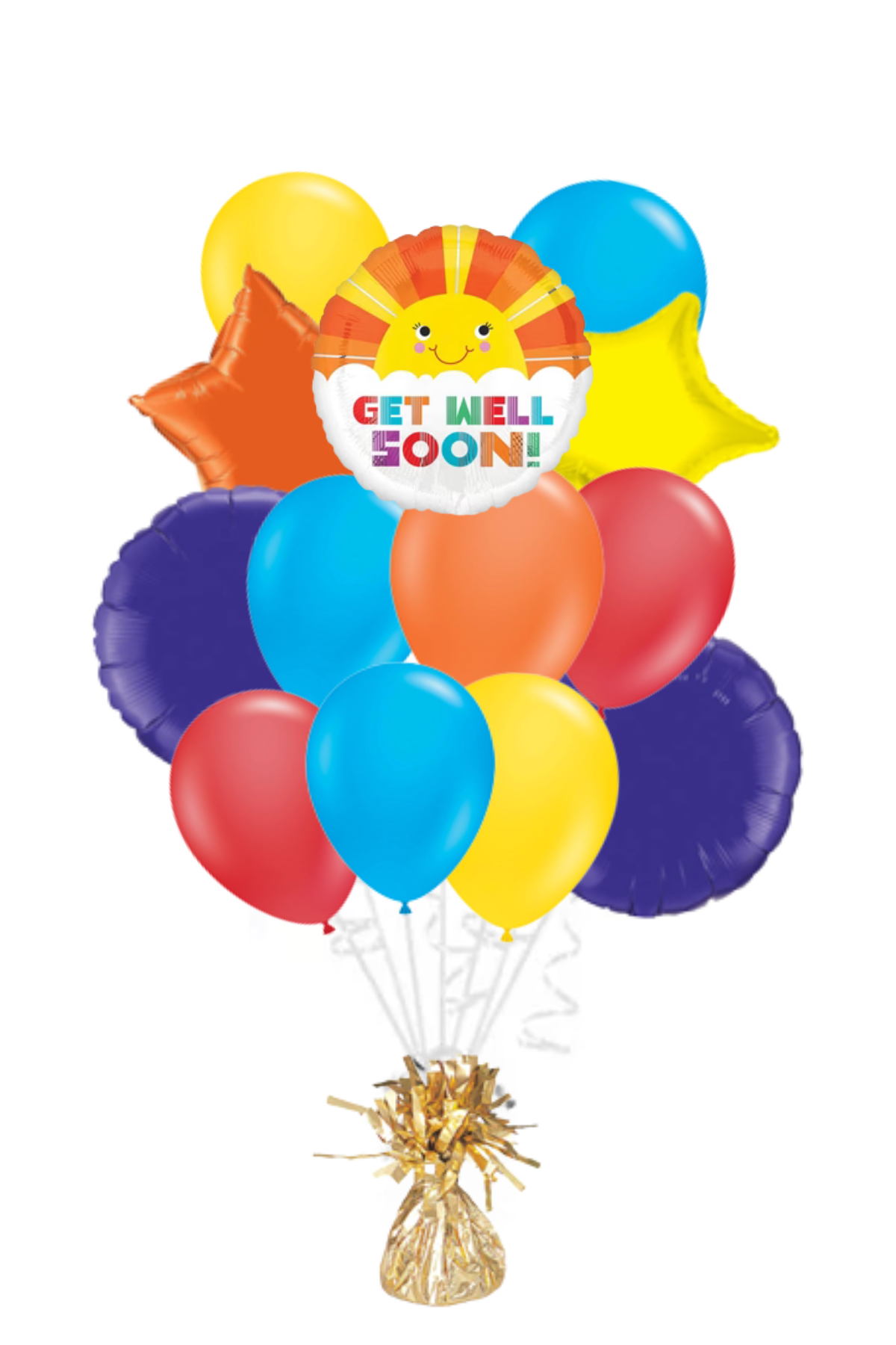 Sunshine Get Well Soon Balloon Bouquet