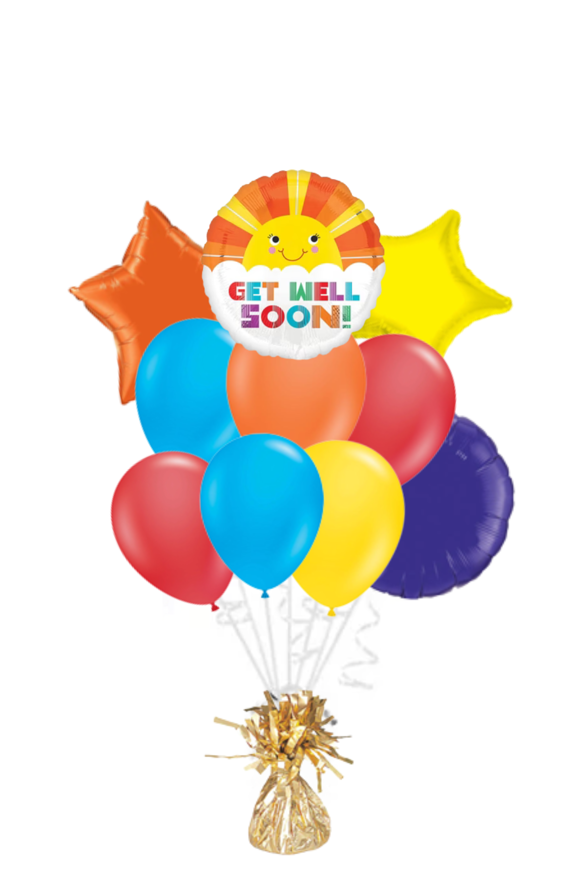Sunshine Get Well Soon Balloon Bouquet