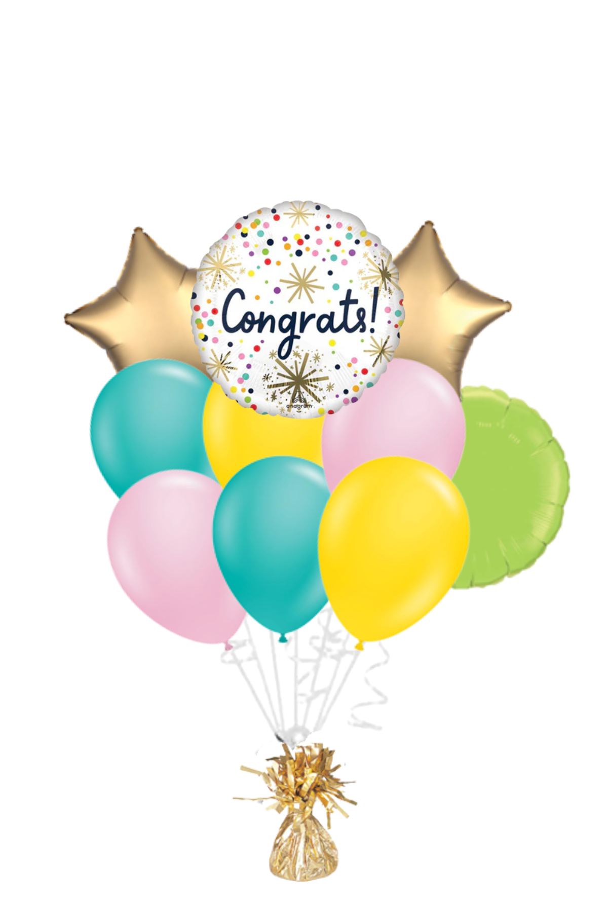 Congrats! Confetti Sprinkle Congratulations Balloon Bouquet
