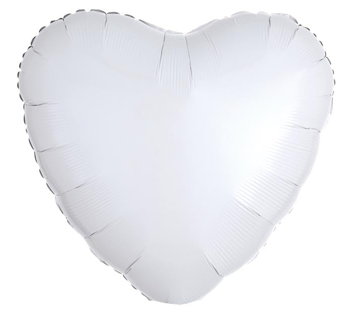 Metallic White Standard Foil Balloon
