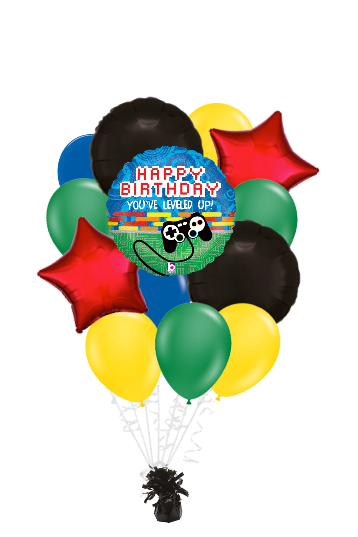 You've Leveled Up Happy Birthday Balloon Bouquet
