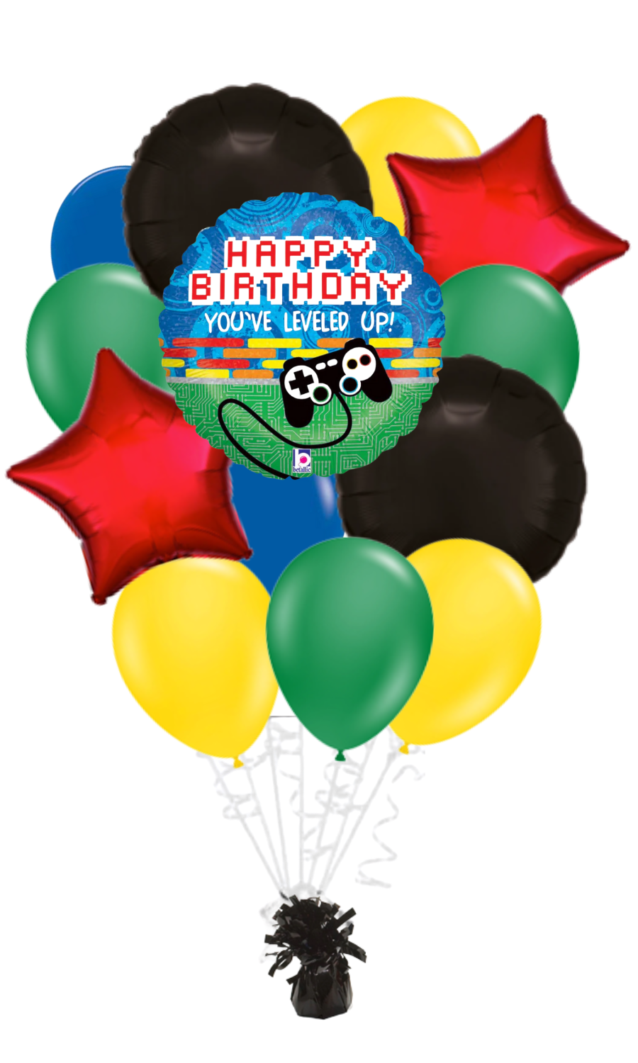 You've Leveled Up Happy Birthday Balloon Bouquet
