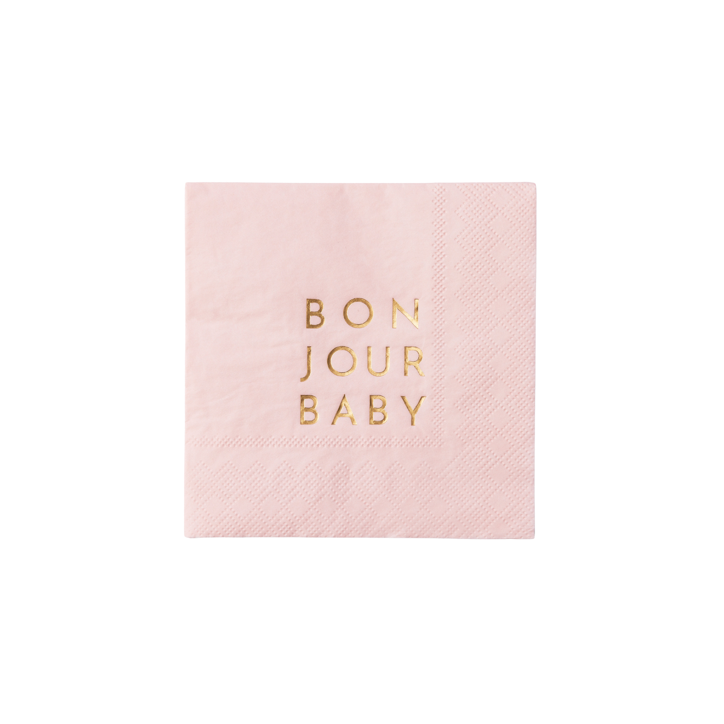 Bonjour Baby Petal Pink Napkins