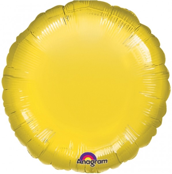 Metallic Yellow Standard Foil Balloon