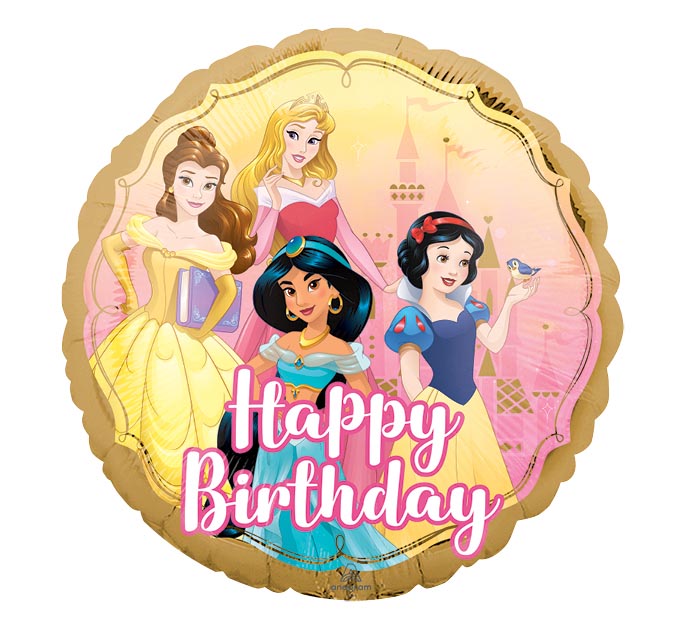 Disney Princess Happy Birthday Balloon Bouquet (Two Sided)