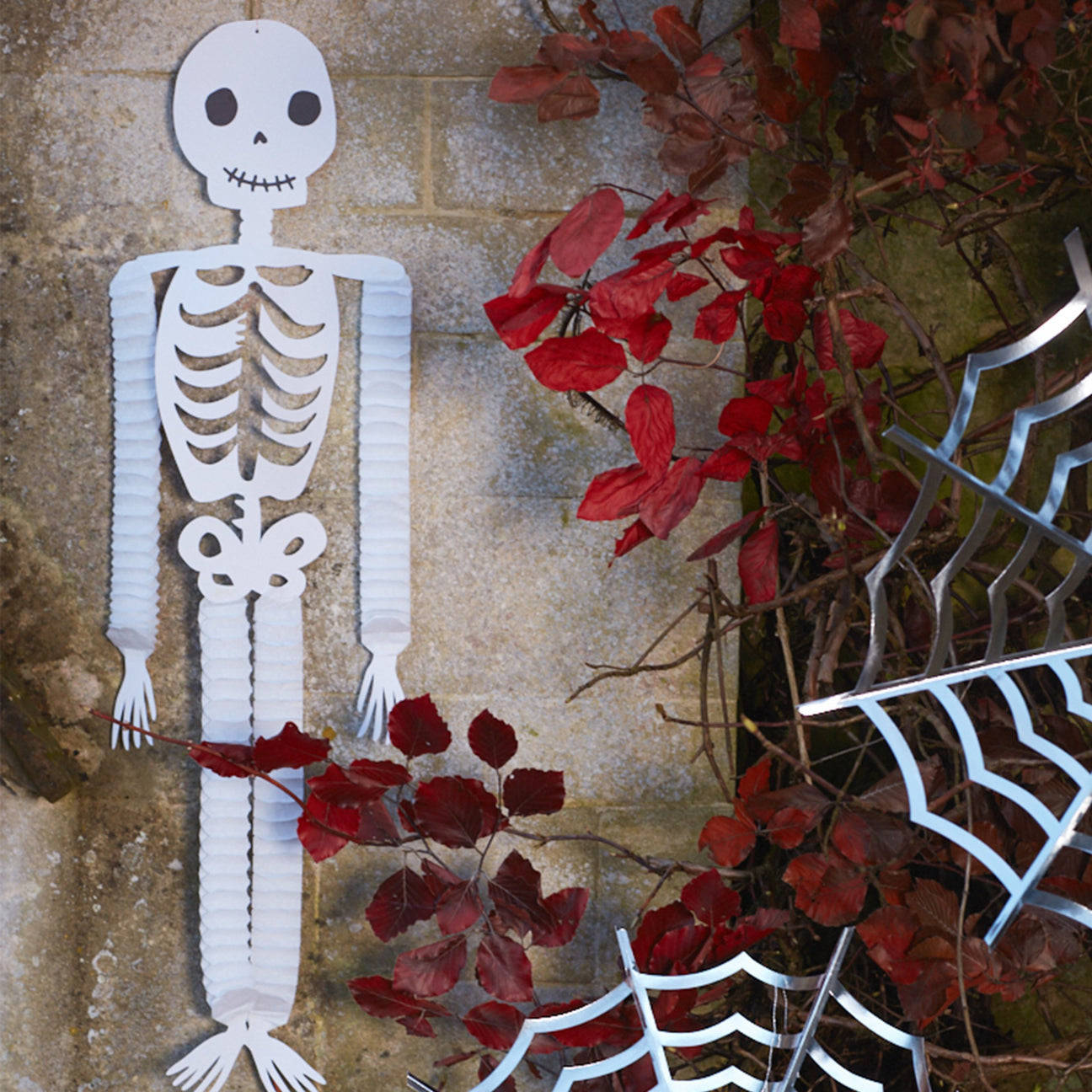 Vintage Halloween Honeycomb Decorations (x 3)