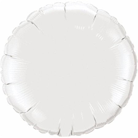 Metallic White Standard Foil Balloon