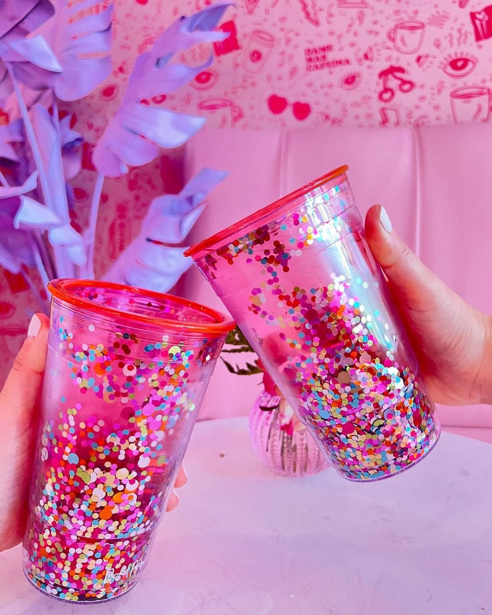 Drink Up Confetti Cup