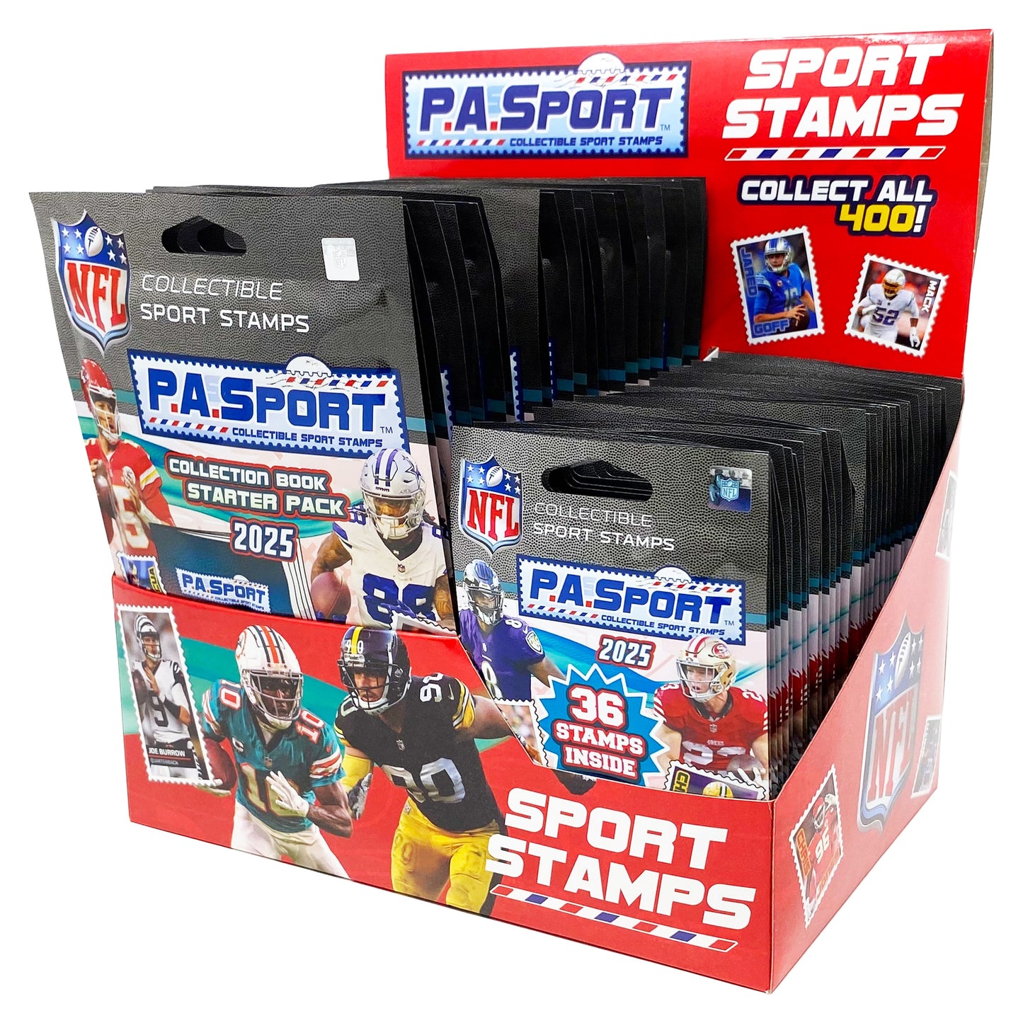 P.A. Sport Collectible Sport Stamps 2025 NFL