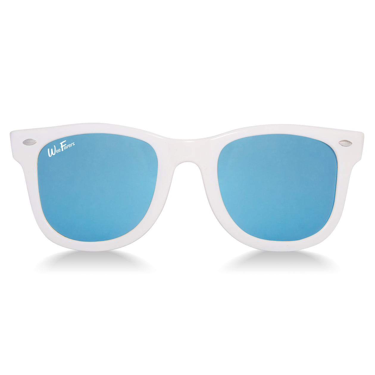 White with Sky Blue Polarized WeeFarers®