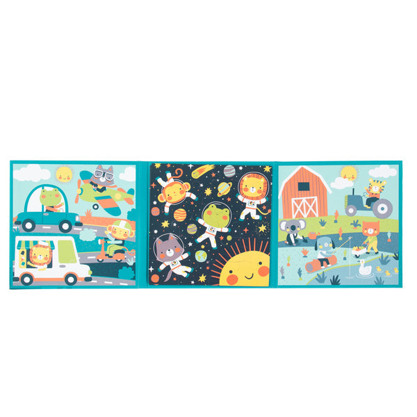 4 In 1 Magnetic Puzzle Book- Boy