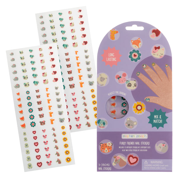 Clear Nail Stickers - Furry Friends