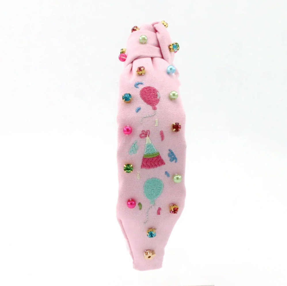 Happy Birthday Day Knotted Headband