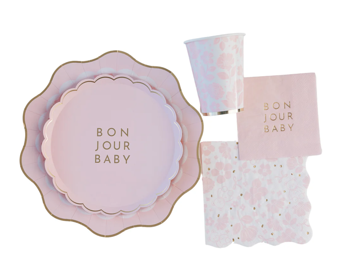 Bonjour Baby Petal Pink Small Plates