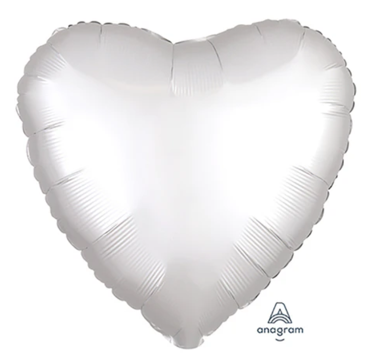 Satin Luxe White Standard Foil Balloon