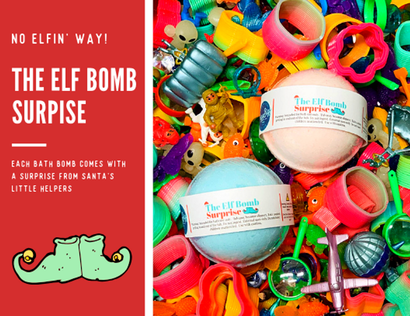 The Elf Bomb Surprise Bath Bomb