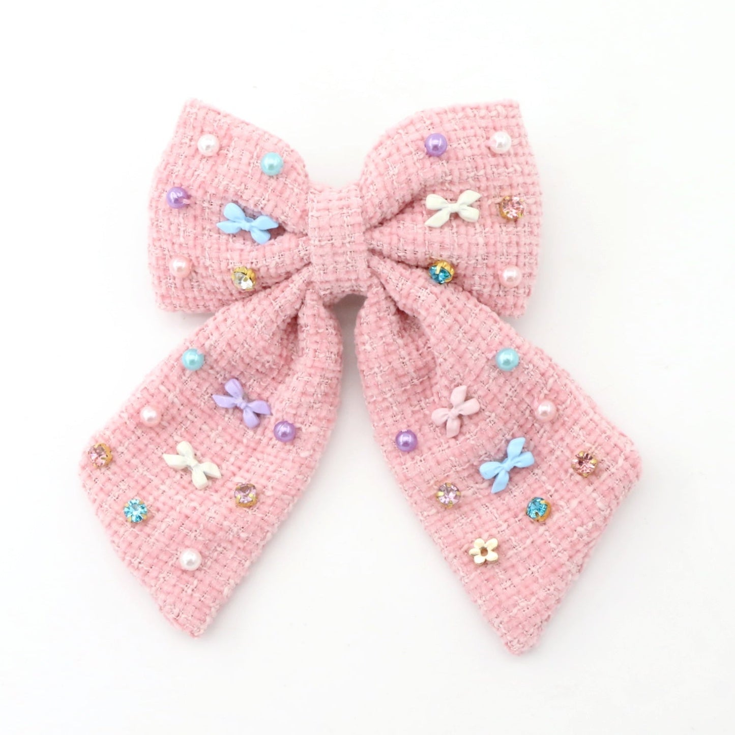 Tweed Pastel Bow