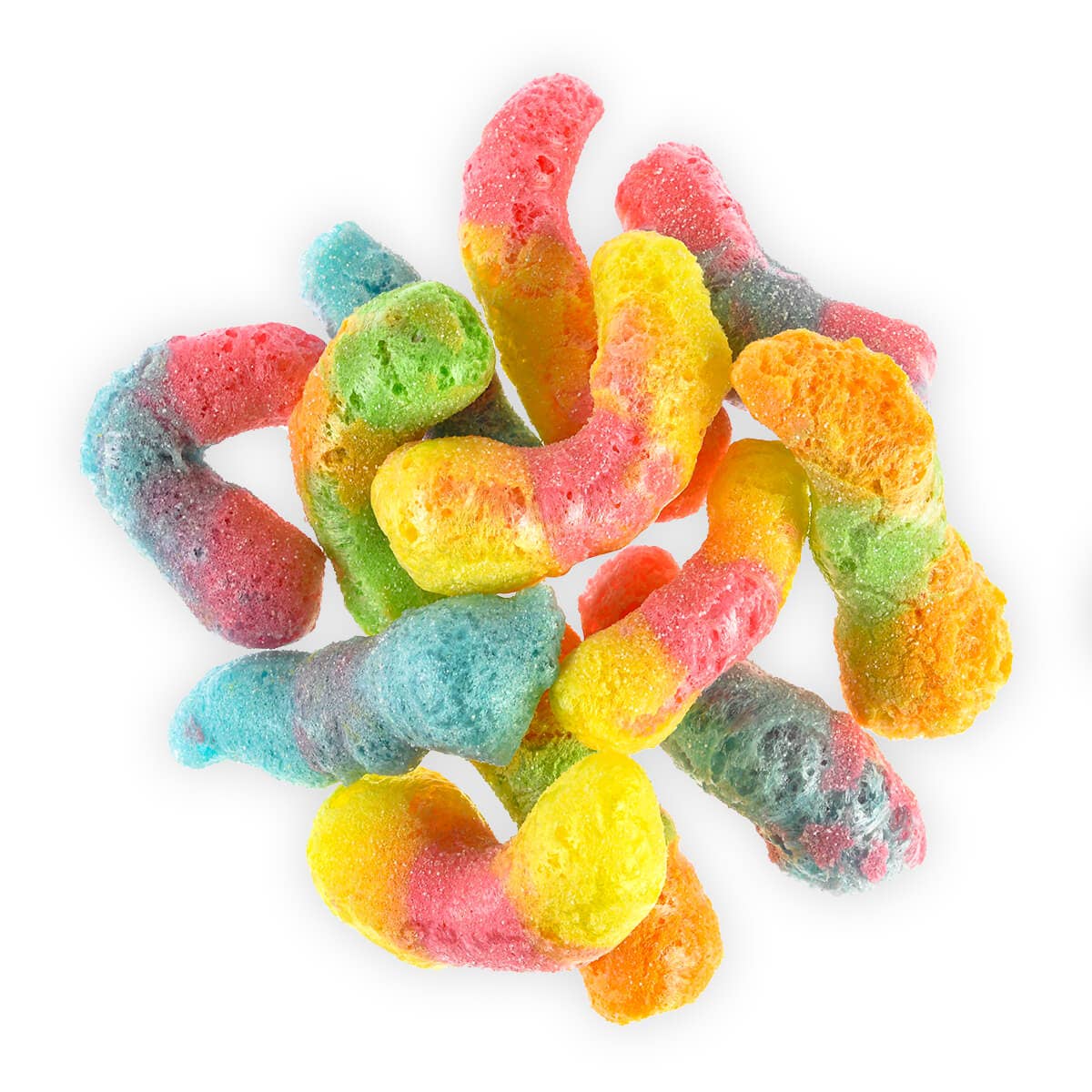Freeze Dried Sour Gummy Worms Candy Gift Jar