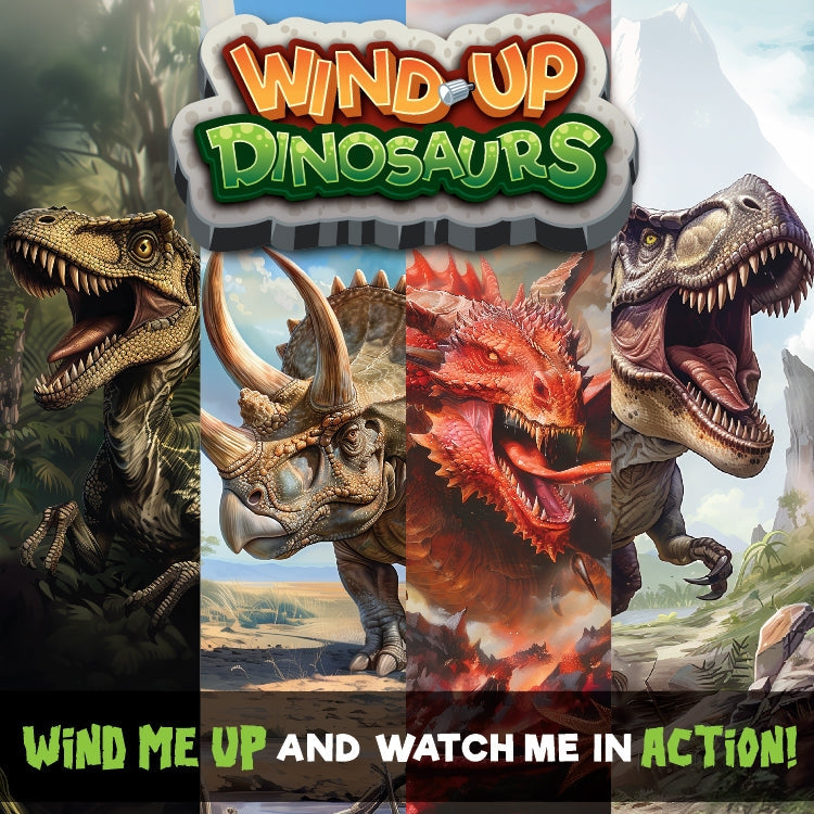 Wind-Up Action Dinosaur Toy